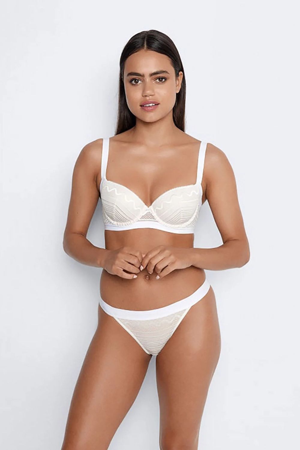 Трусики слип с кружевом Be Strong 301648 gardenia