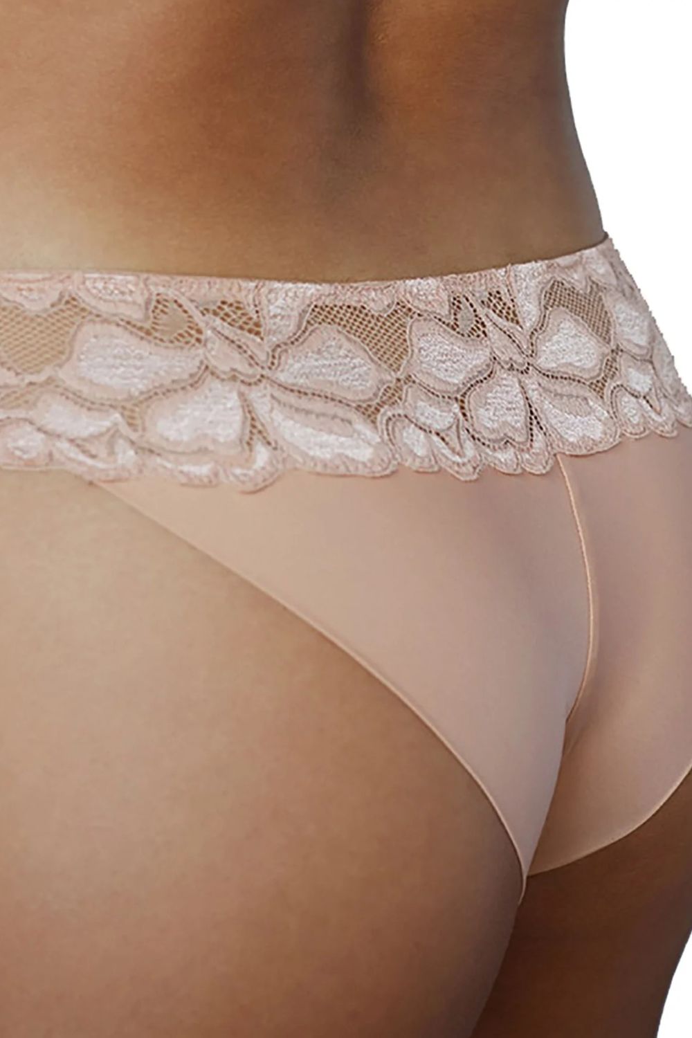 Трусики слип с кружевным поясом Captivate Me 301667 beige
