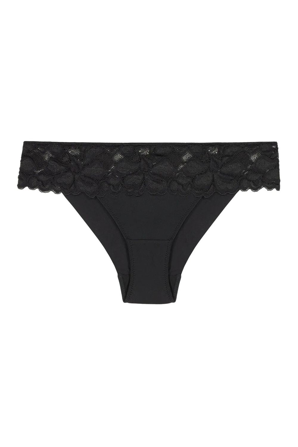 Трусики слип с кружевным поясом Captivate Me 301667 black