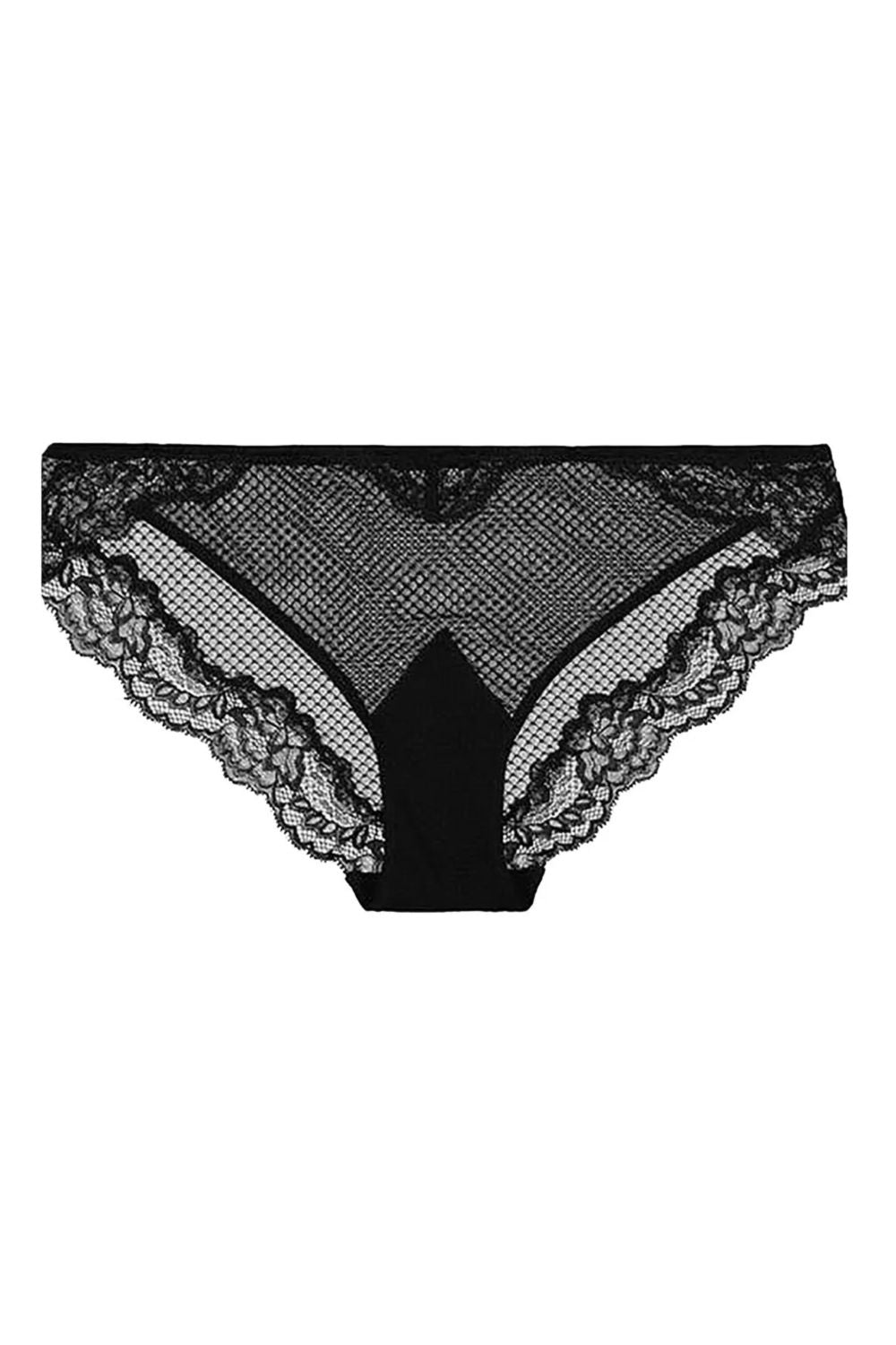 Кружевные трусики слип Perfectly Me 301680 black