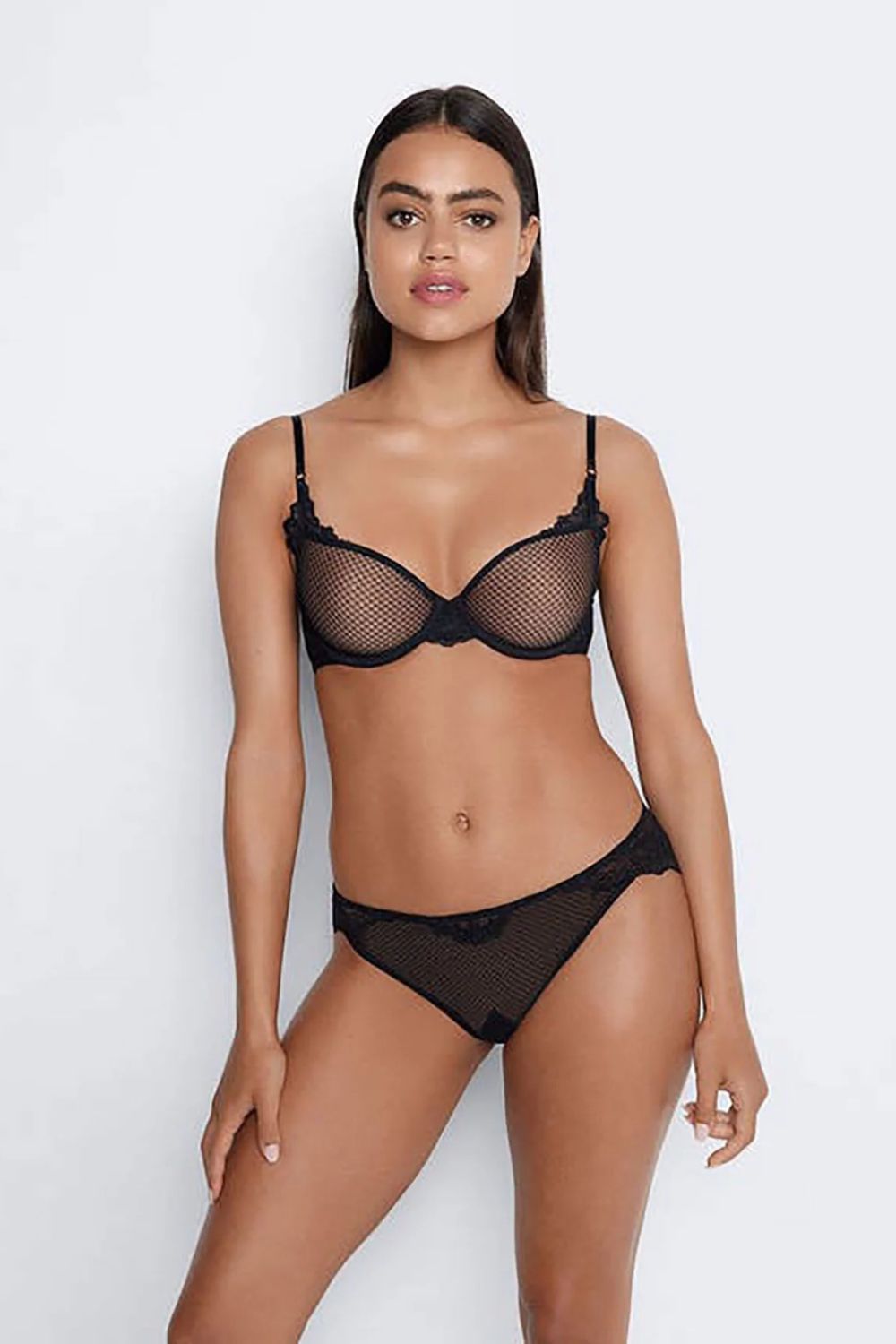 Кружевные трусики слип Perfectly Me 301680 black