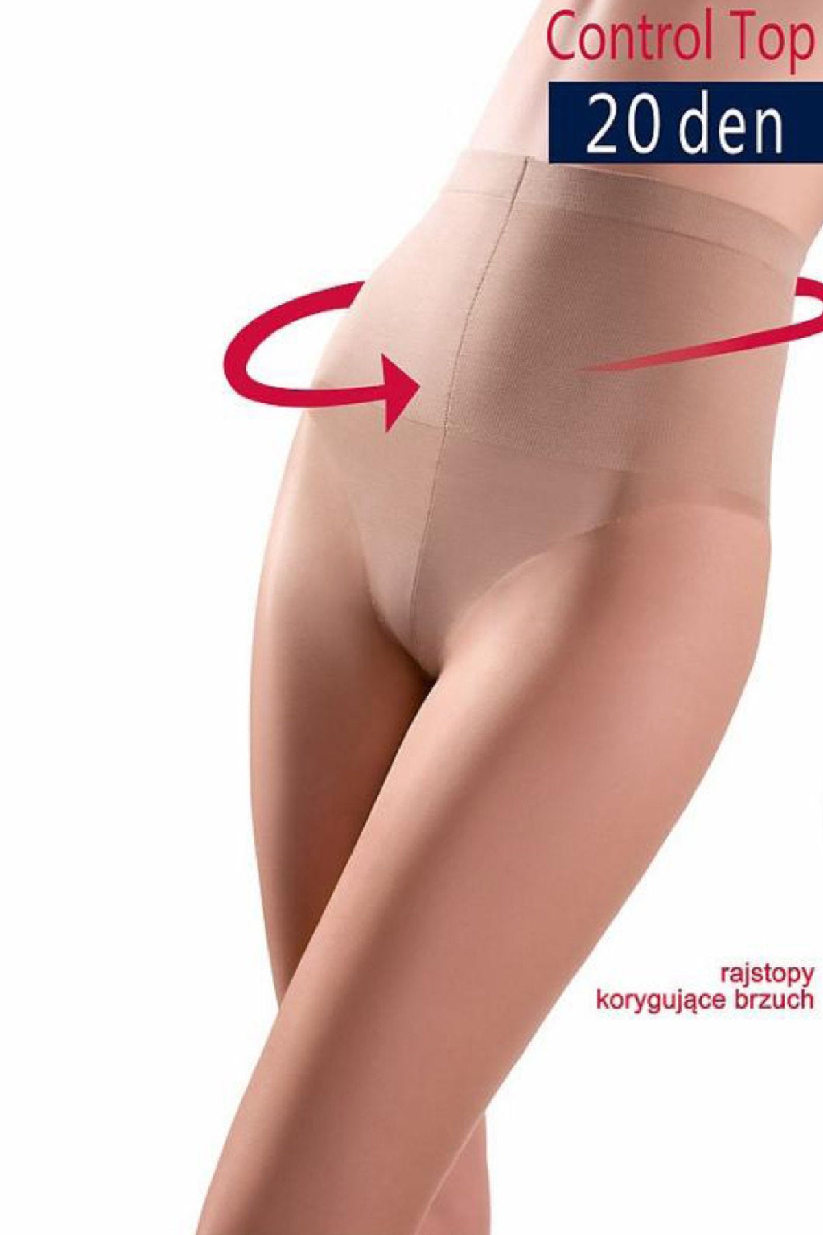 Колготки с широким корректирующим поясом Control top 20d