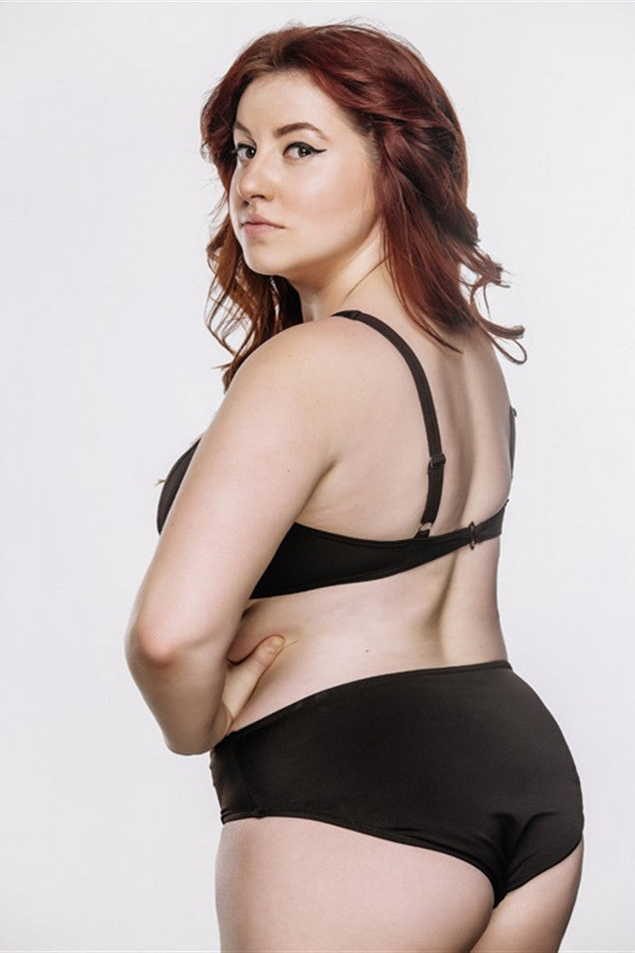 Раздельный купальник бикини для пышных форм 01.6012 brown