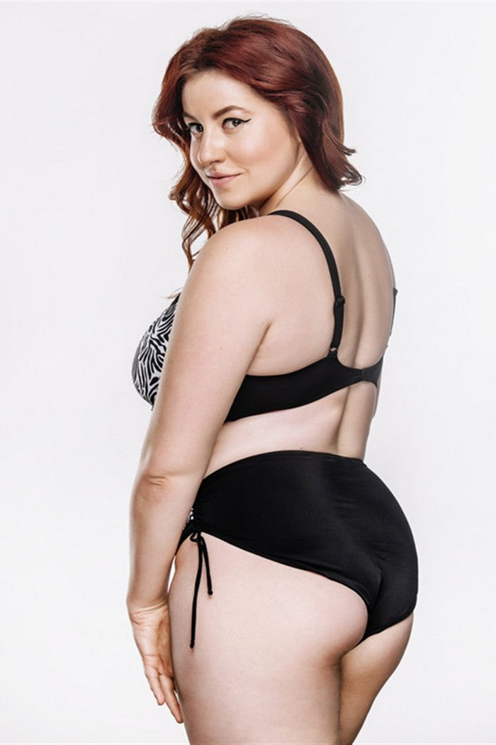 Раздельный купальник с мягкими чашками 01.6013 black/white