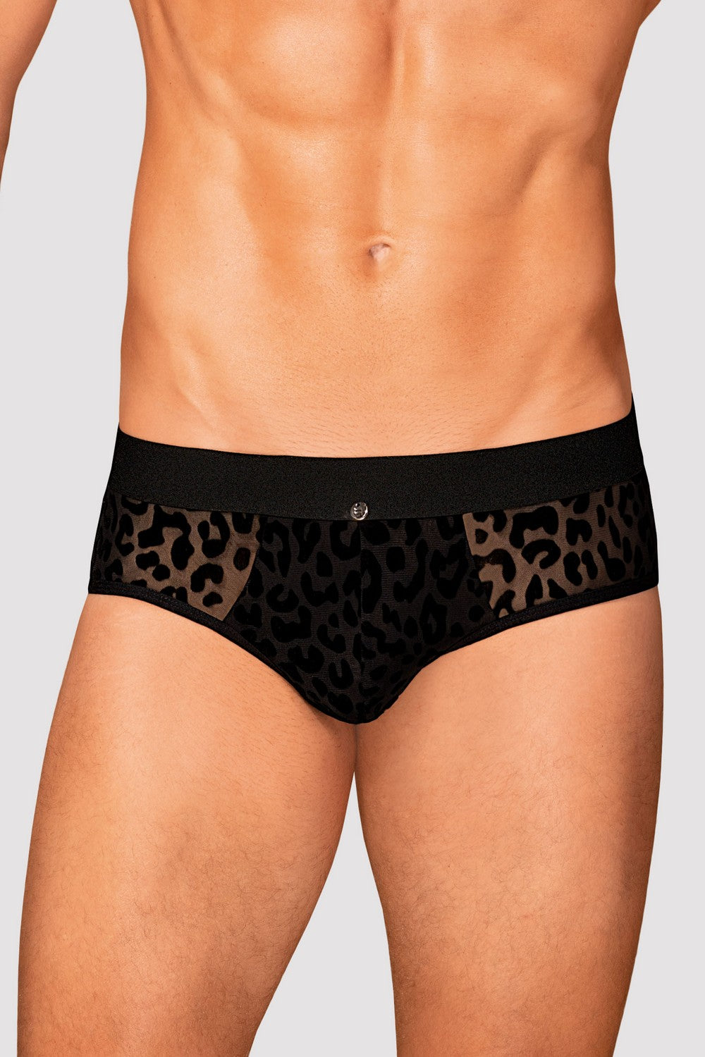 Мужские трусы слип с анималистичным принтом Azmeron black