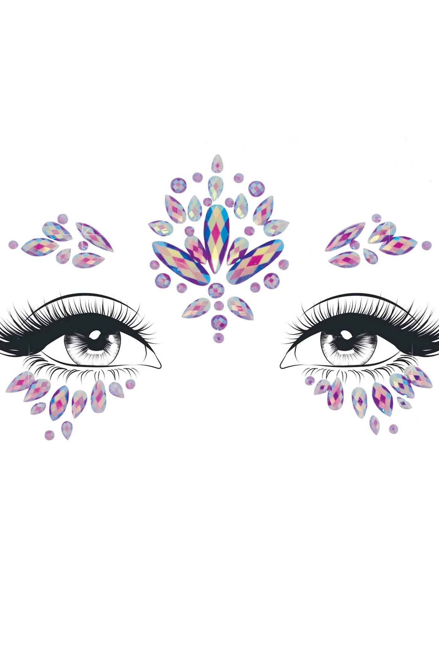 Самоклеящиеся стразы Verity face jewels sticker