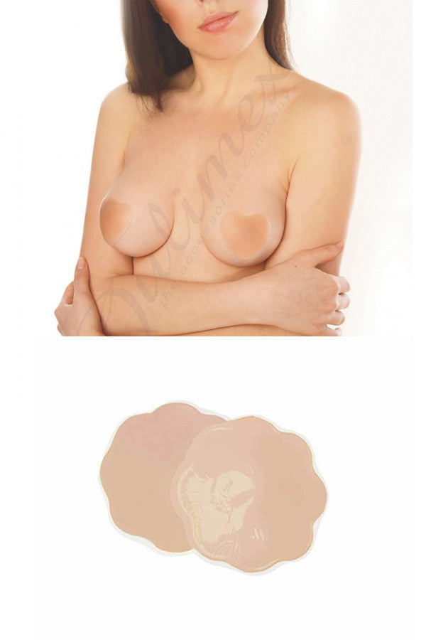 Силиконовые наклейки на грудь в виде цветов PS-05