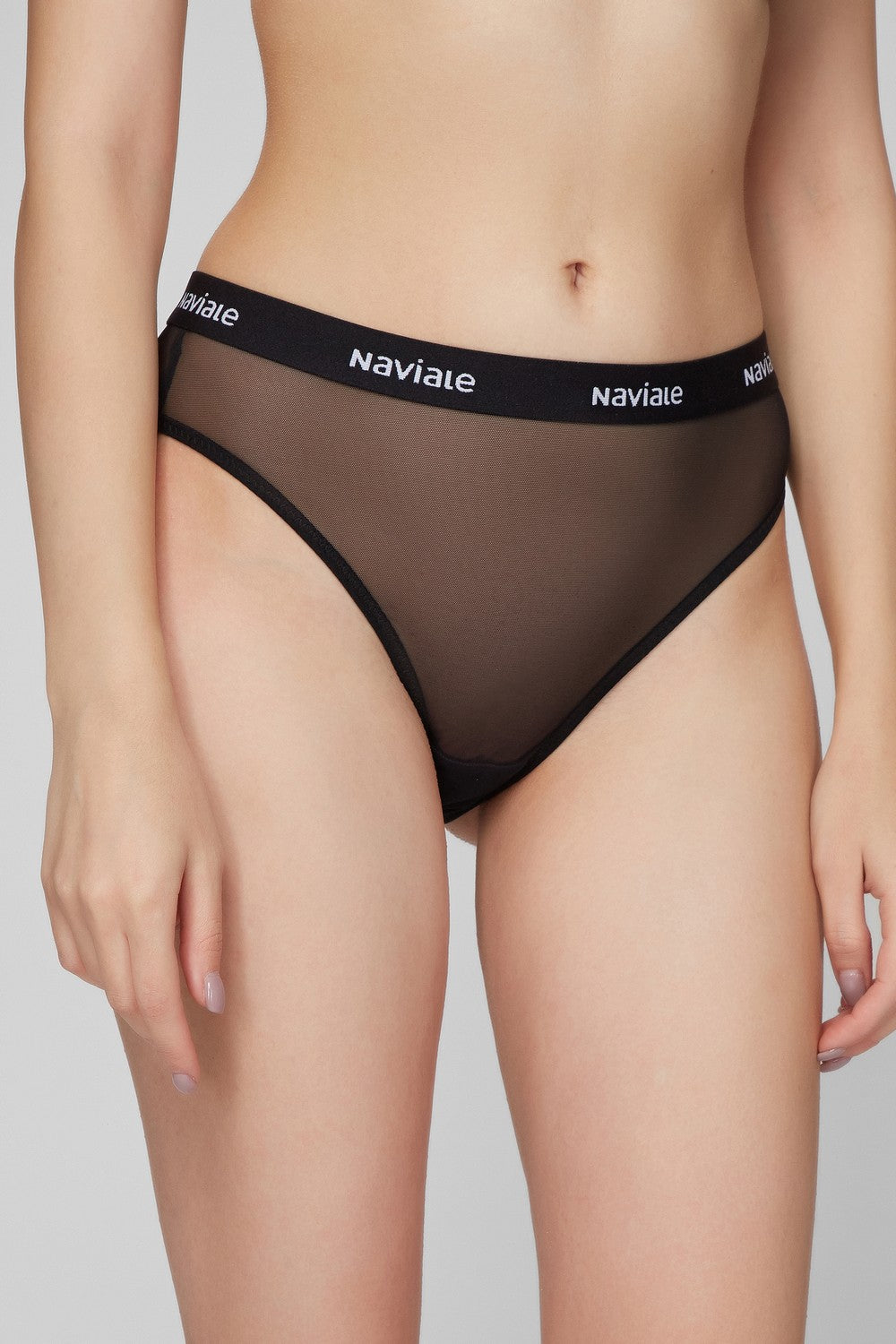 Трусики брифы из микросетки LU114-02 black