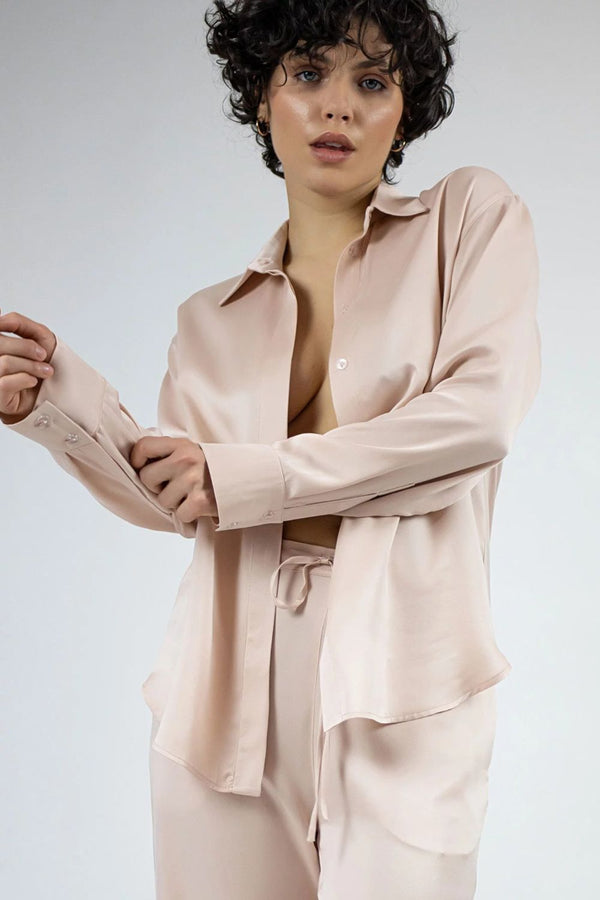 Шелковая пижамная блуза 241201-04 transcendent rose