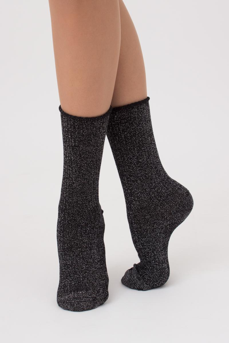 Люрексовые носки в рубчик 1010099 WS4 Lurex Rib 001