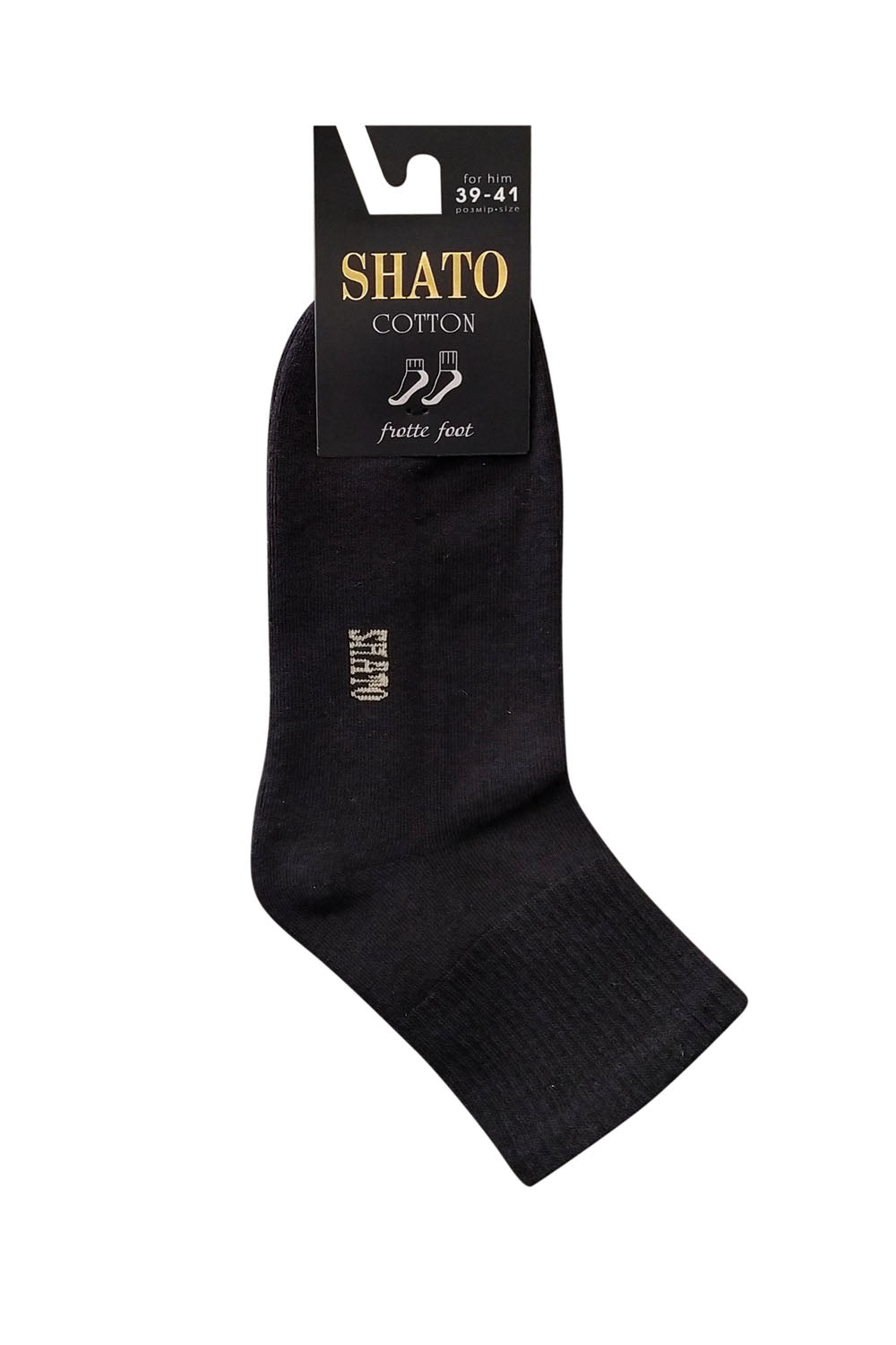 Мужские носки 008 Frotte short black