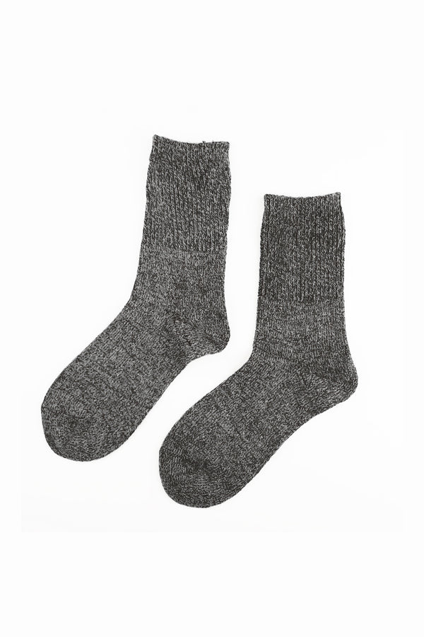 Шерстяные меланжевые носки Warm light grey 1168