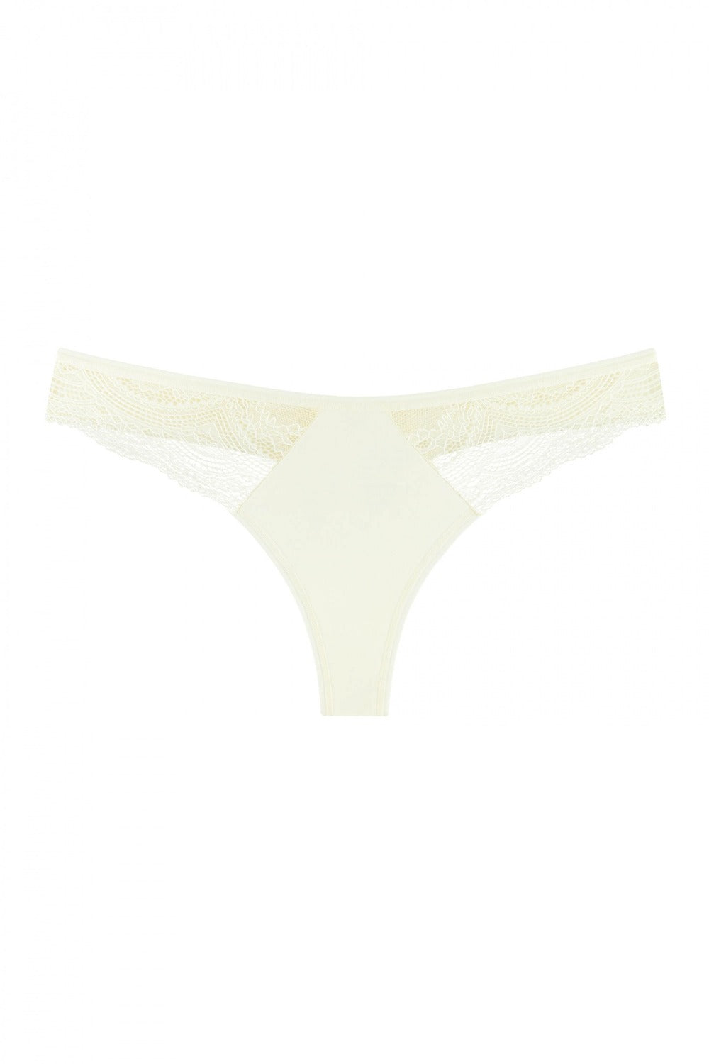Трусики стринг с кружевом 204-12 champagne