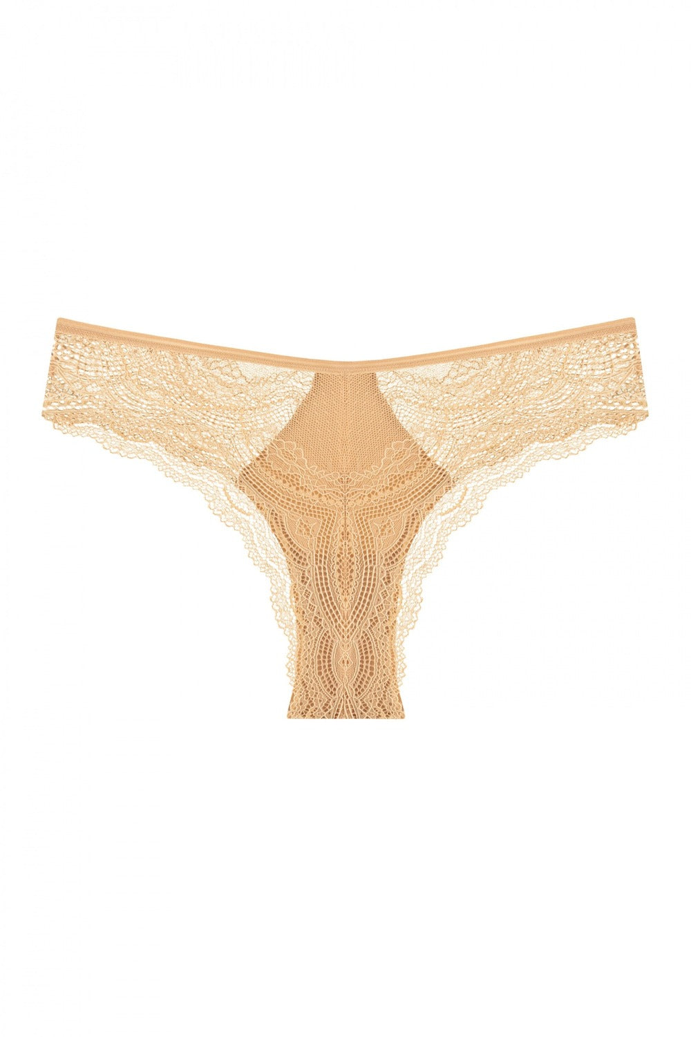 Трусики бразилиана из хлопка 204-22 beige