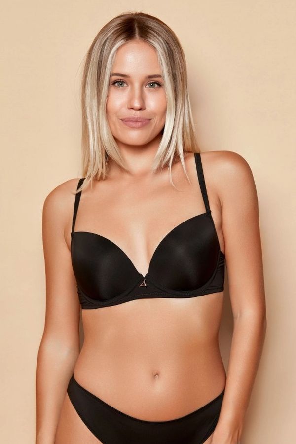 Бюстгальтер балконет с push-up 800-009 black