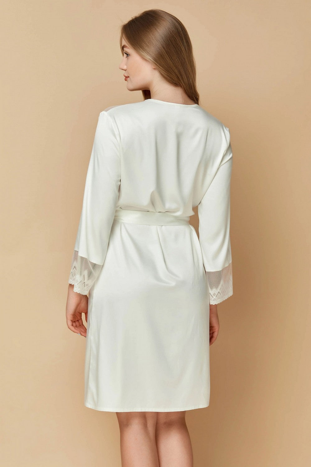 Халат из сатина 801-6779 champagne