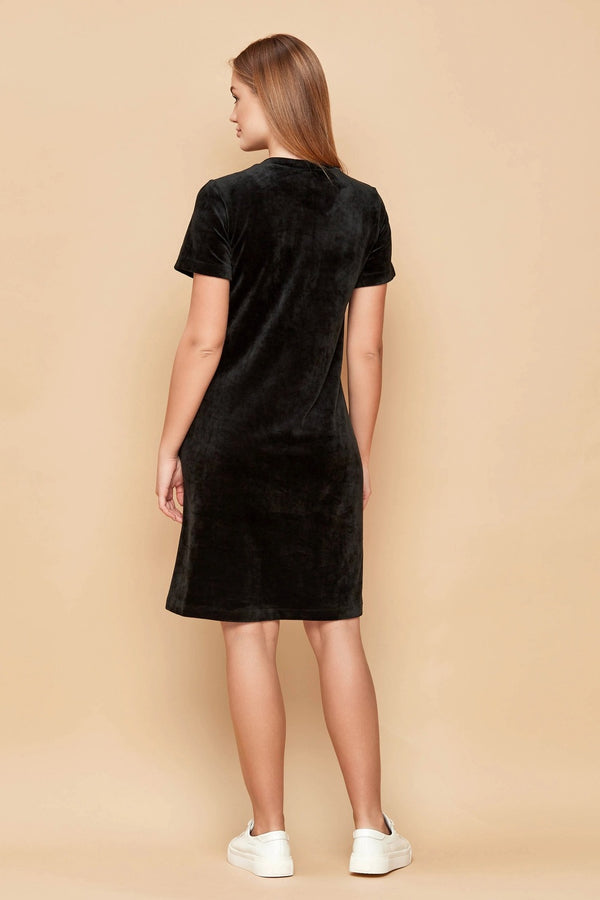 Платье с короткими рукавами 803-6069 black