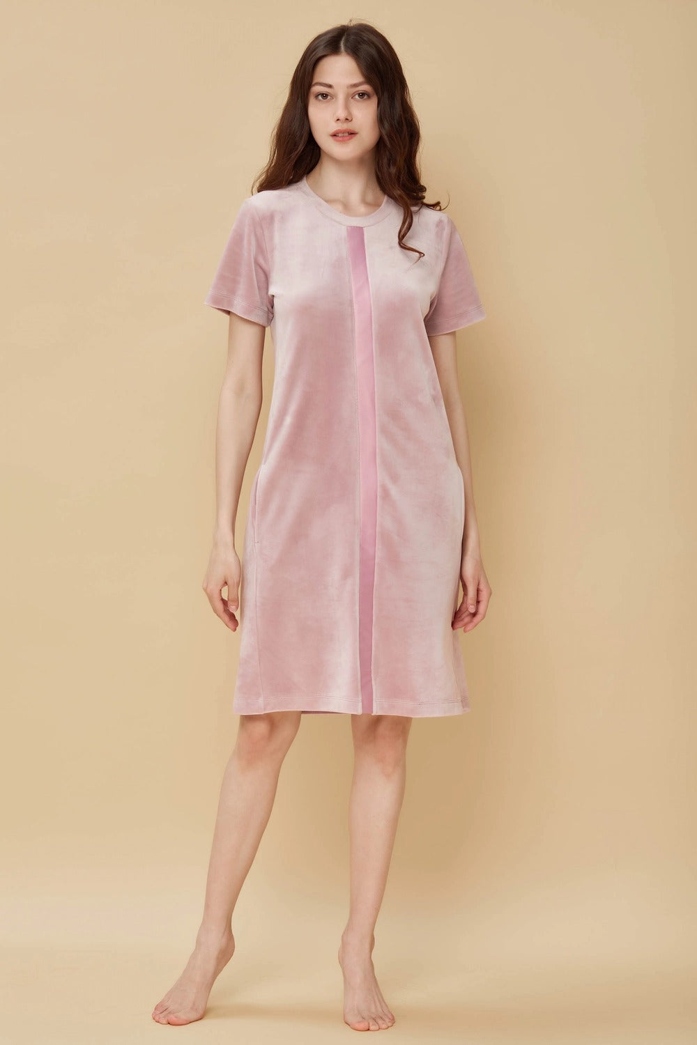 Платье с короткими рукавами 803-6069 marshmallow