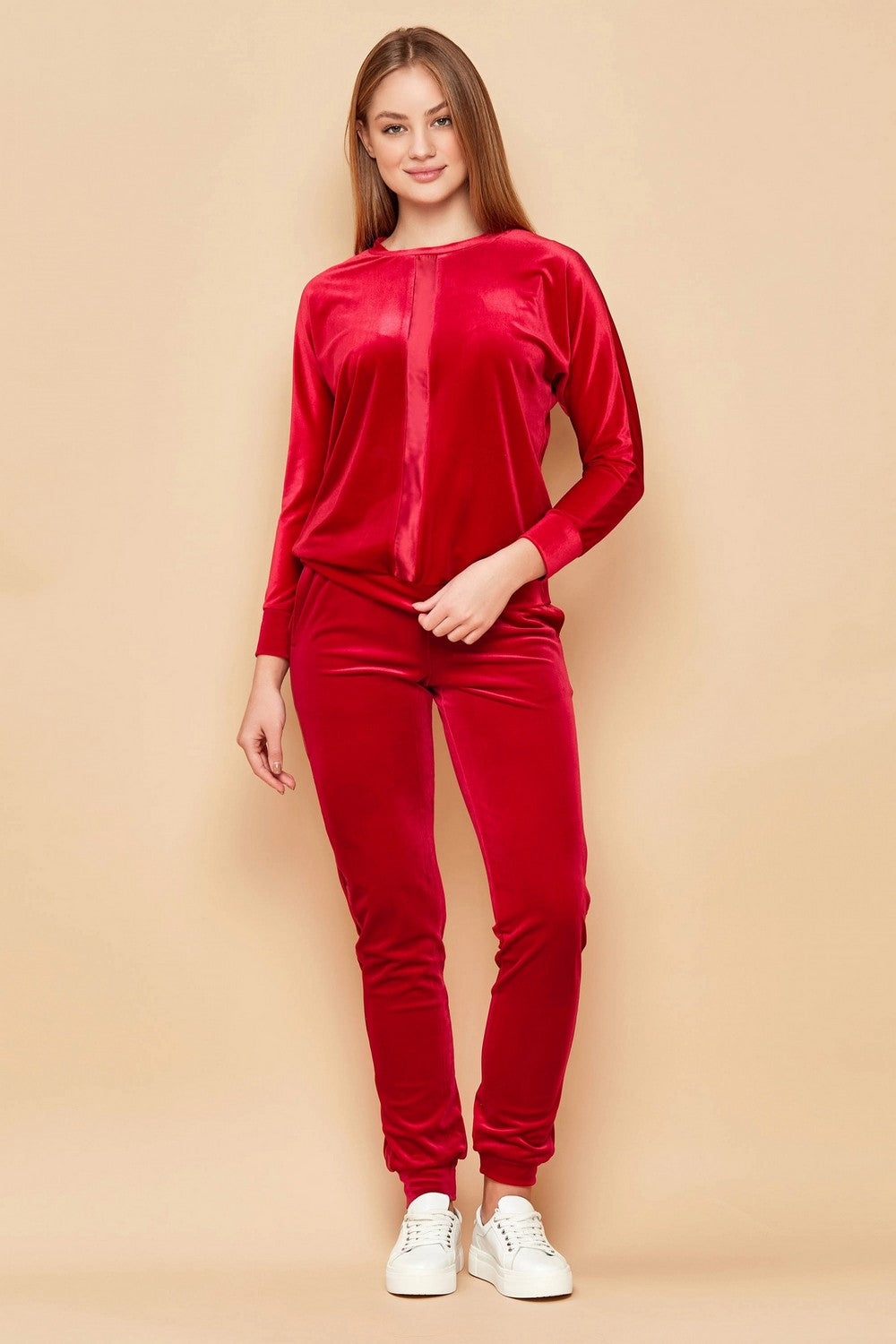 Велюровый комплект для дома 803-6216 raspberry