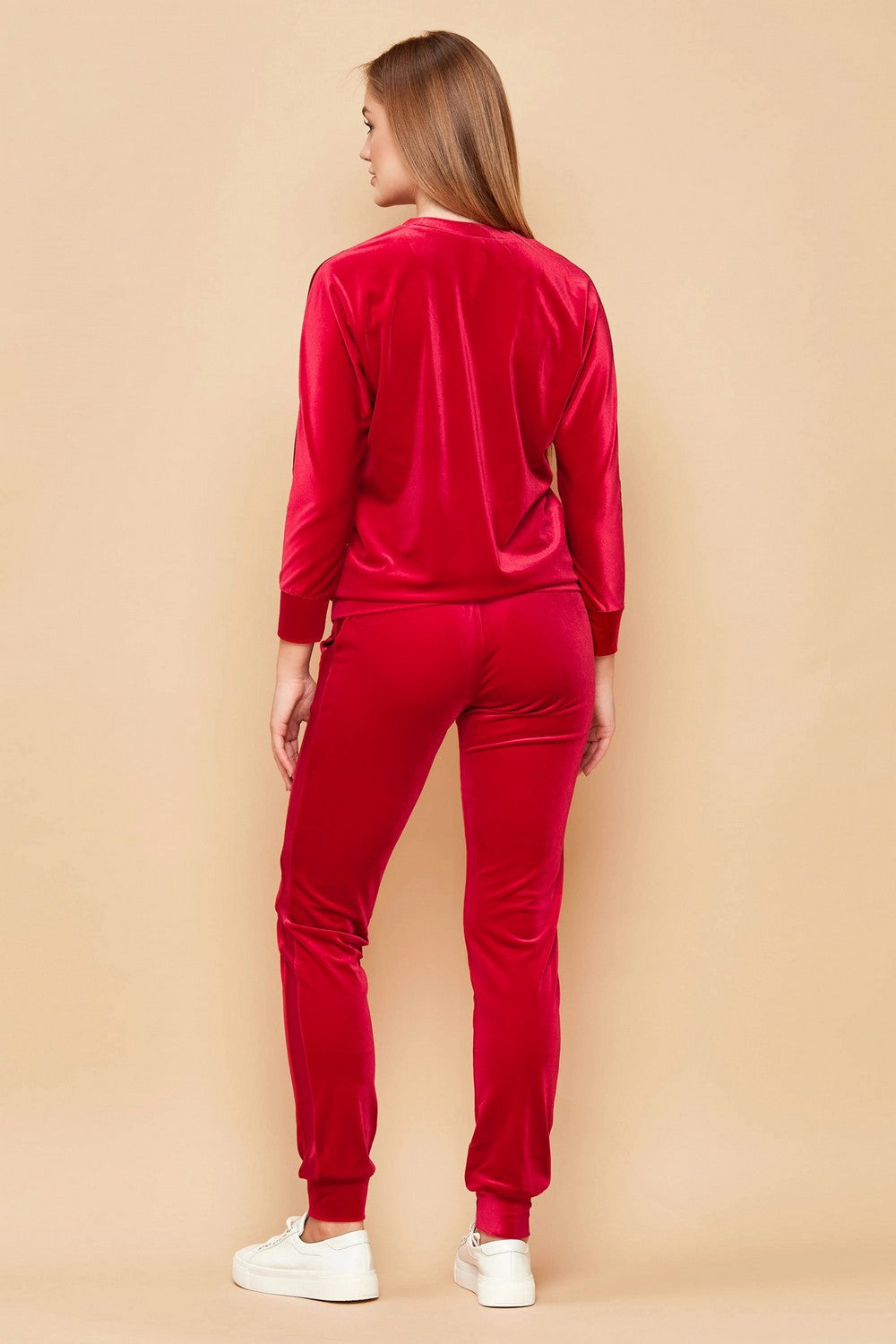 Велюровый комплект для дома 803-6216 raspberry