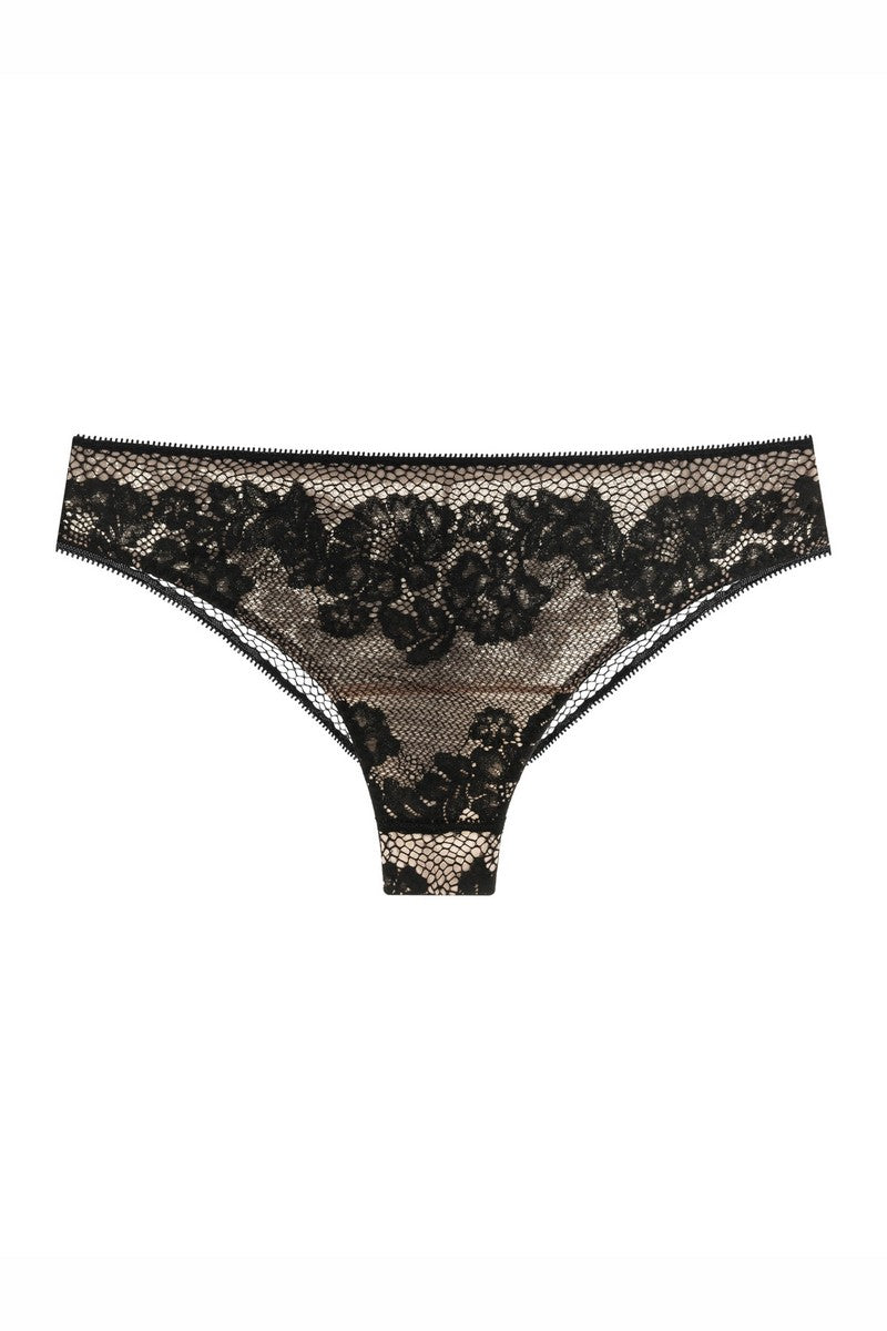 Кружевные трусики бразилиана 808-22 black