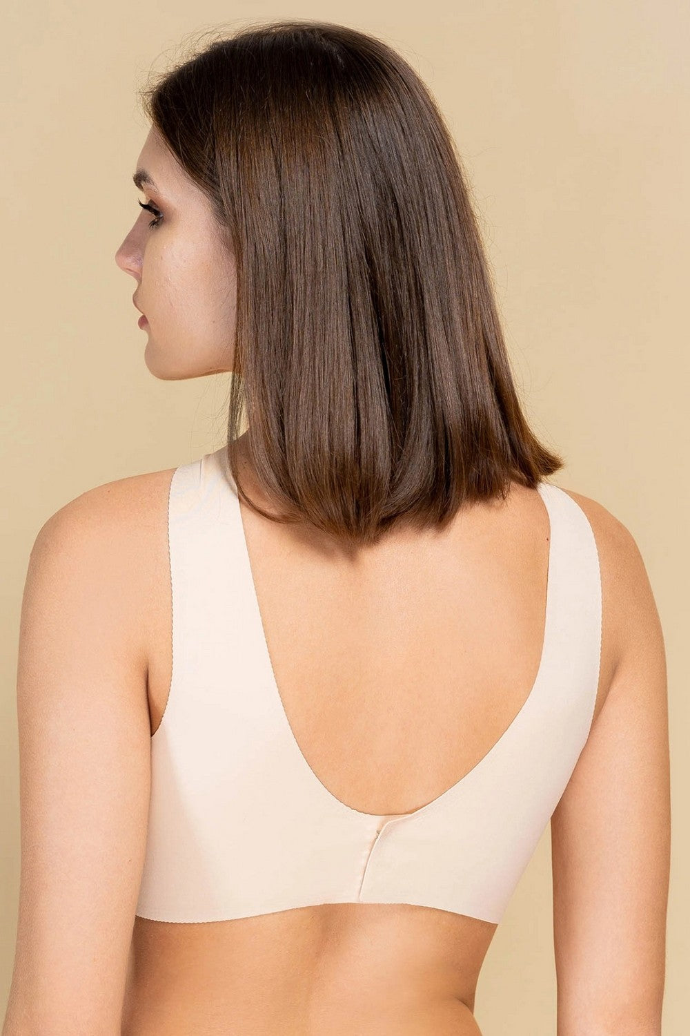 Бесшовный бюстгальтер из микрофибры 870-070 beige