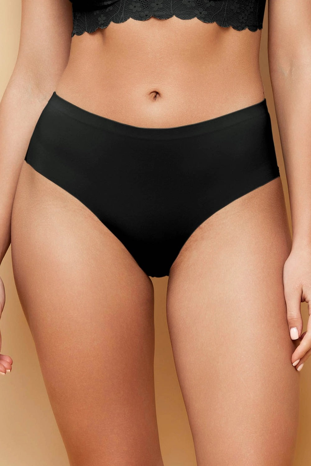 Бесшовные трусики слип 875-33 black