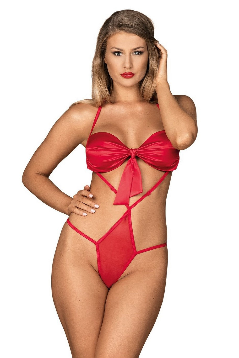 Эротическое боди с бантом Giftella