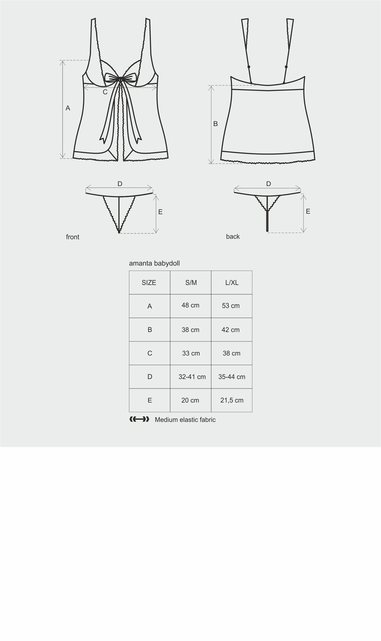 Сексуальный бебидол с черно-бирюзовым кружевом Amanta
