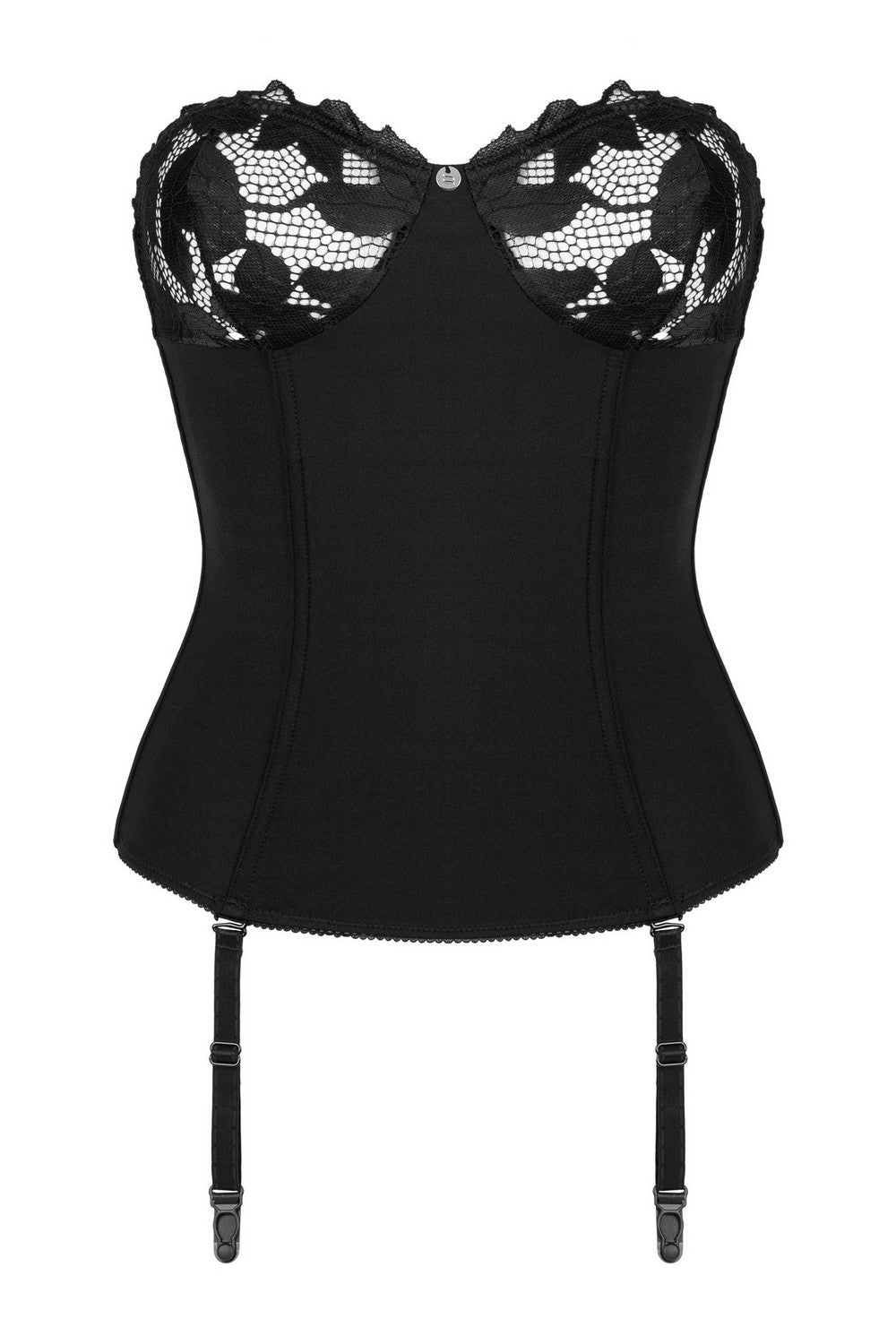 Корсет с кружевным лифом Editya black