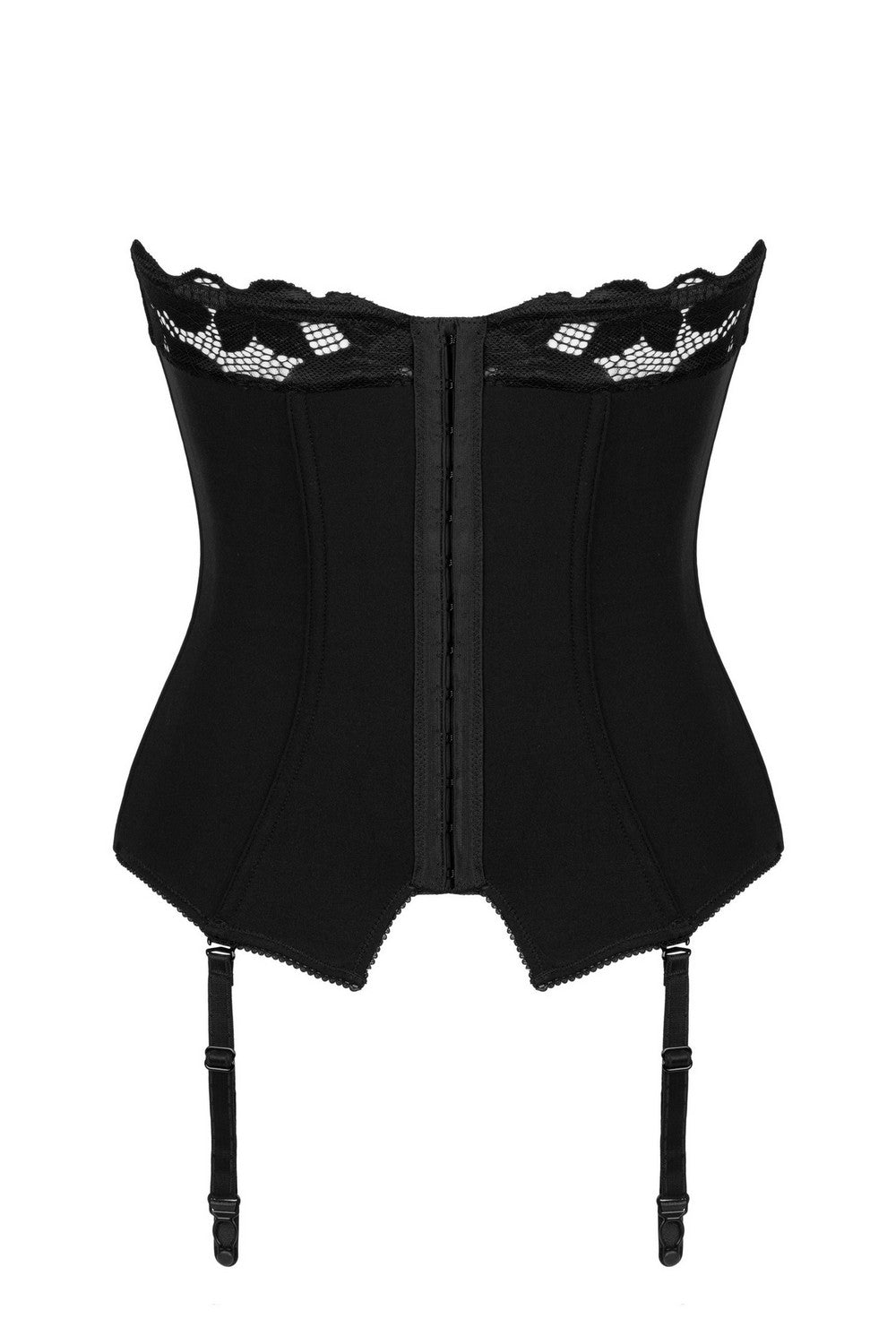 Корсет с кружевным лифом Editya black