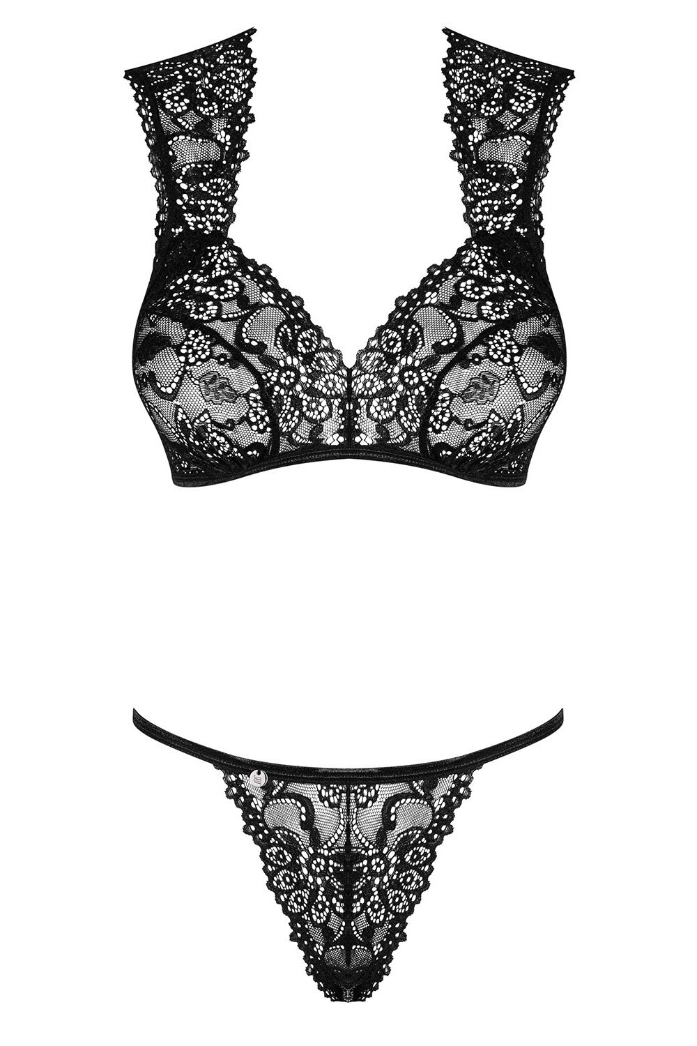 Эротический комплект с вышивкой Elisetta