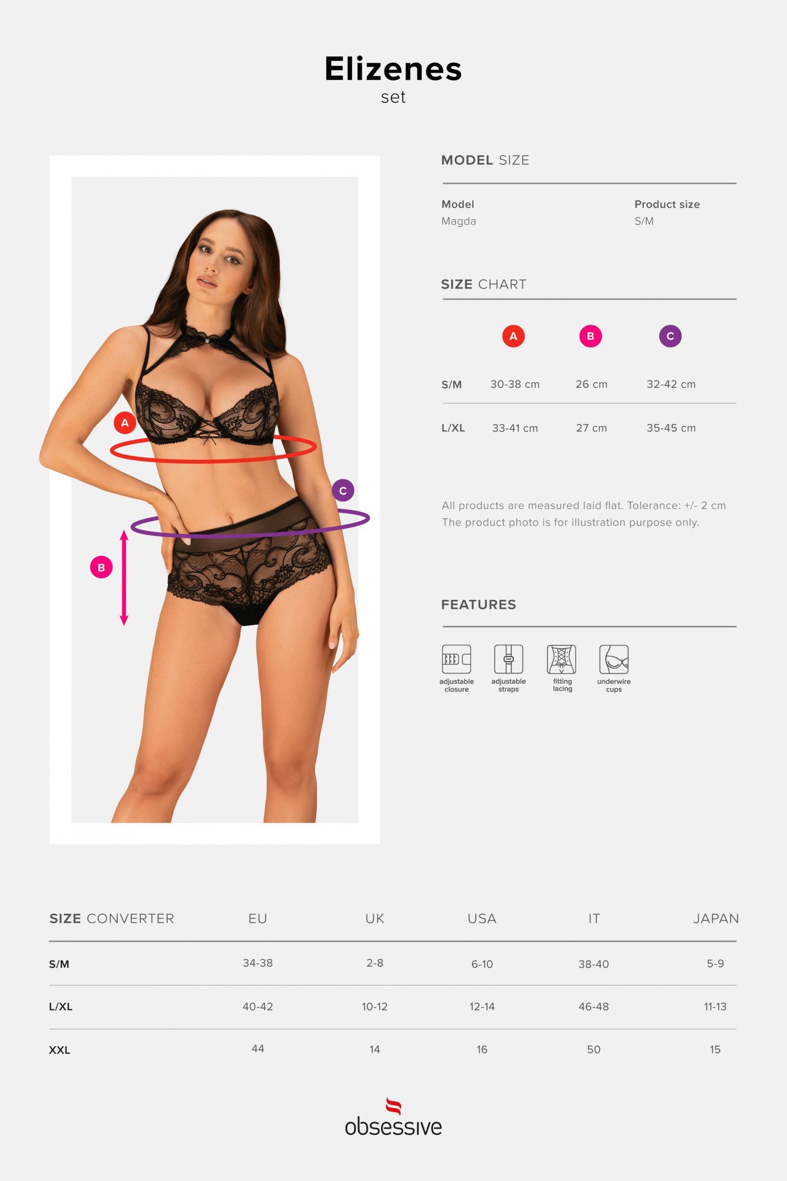 Эротический комплект из кружева Elizenes