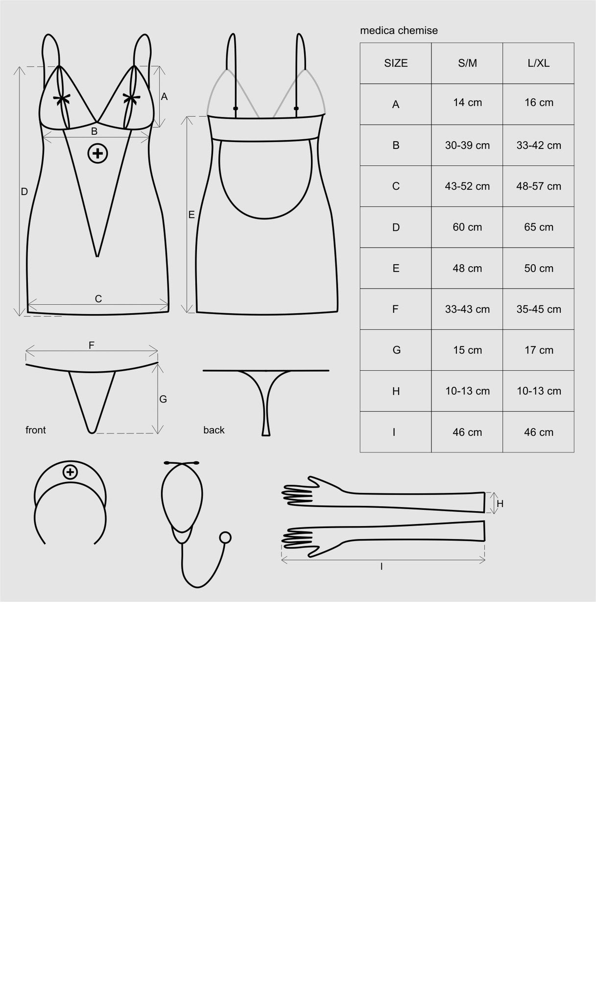 Игровой костюм медсестры Medica dress