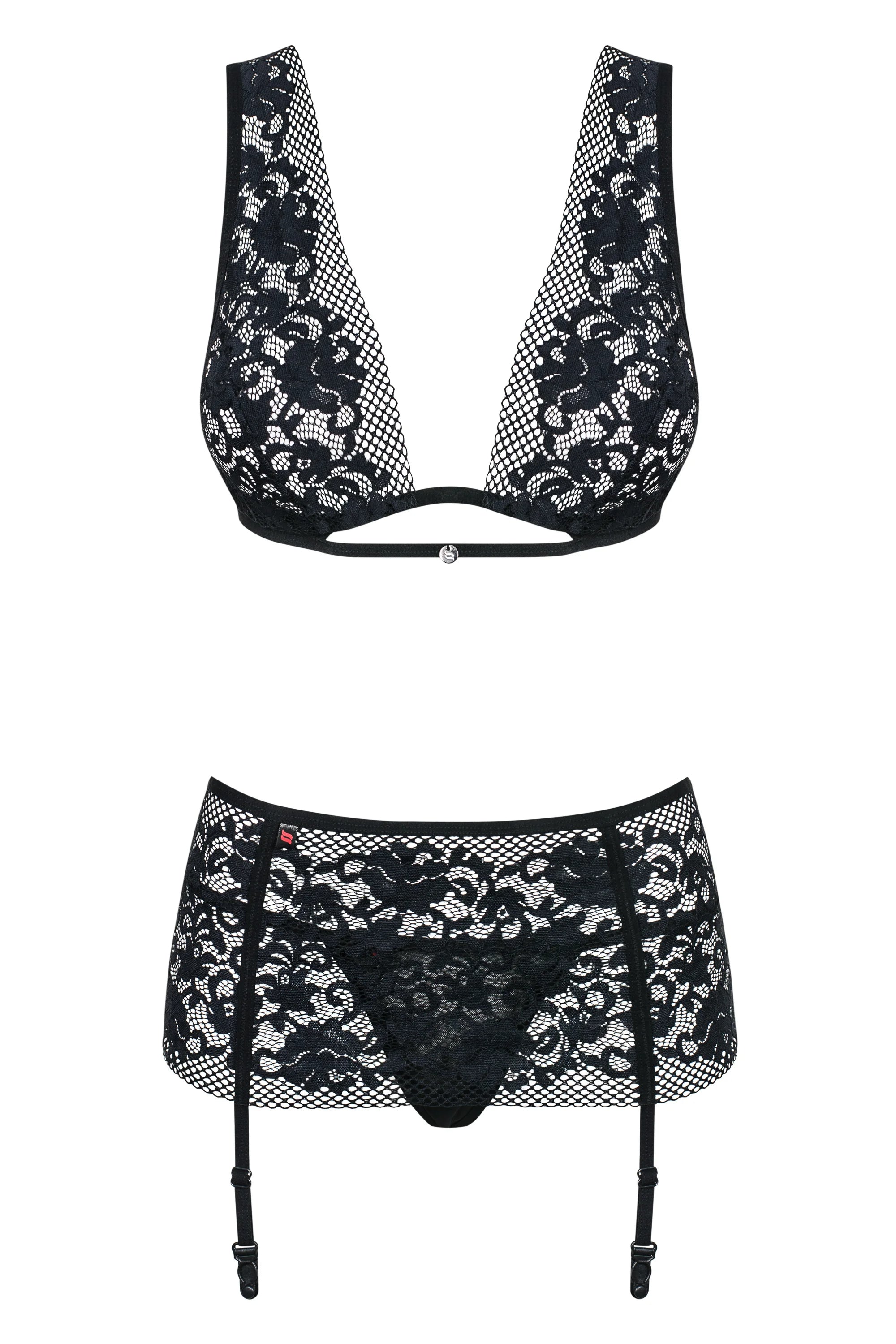 Кружевной комплект с поясом Figurea