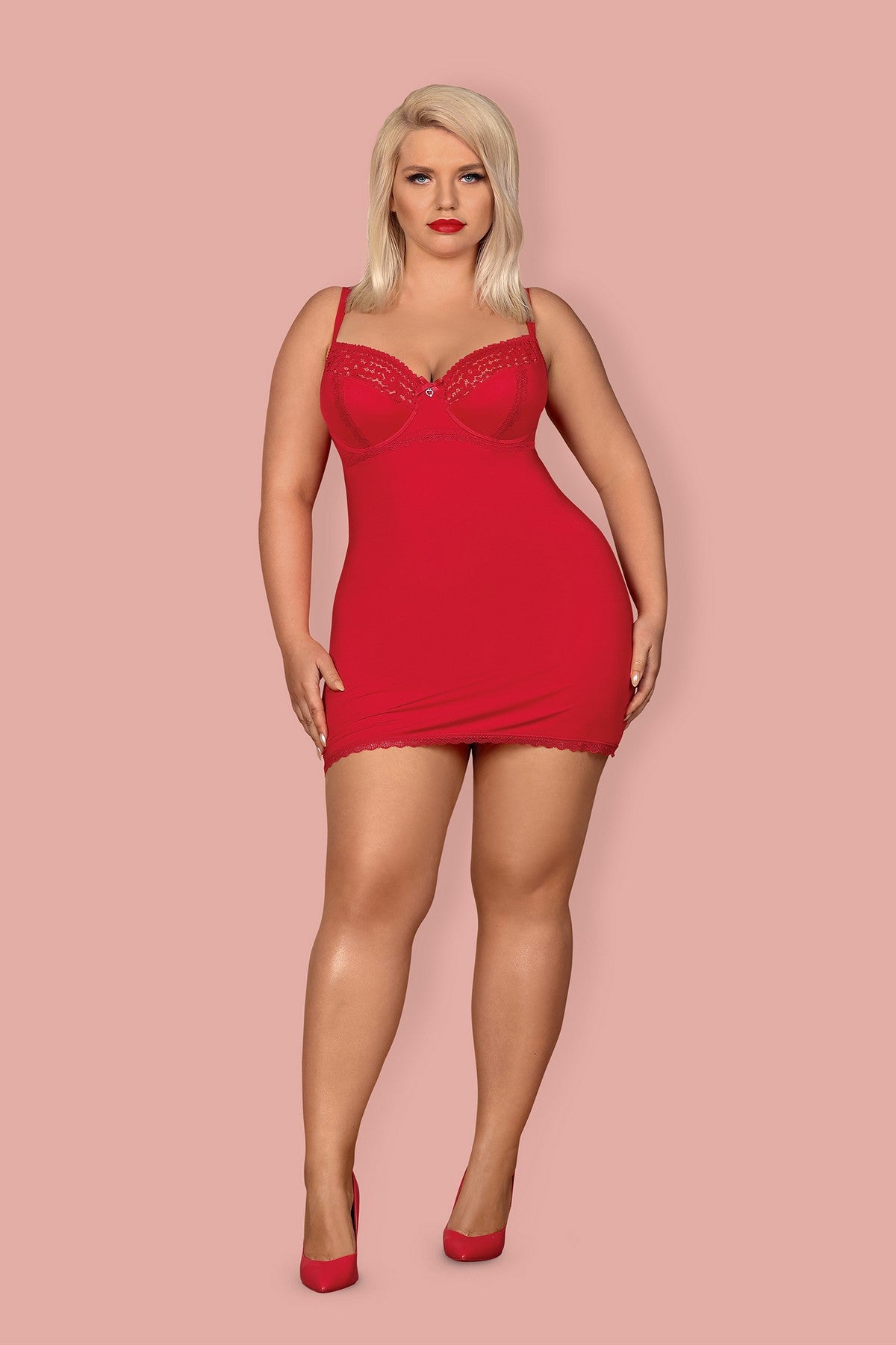 Облегающая сорочка с косточками Jolierose