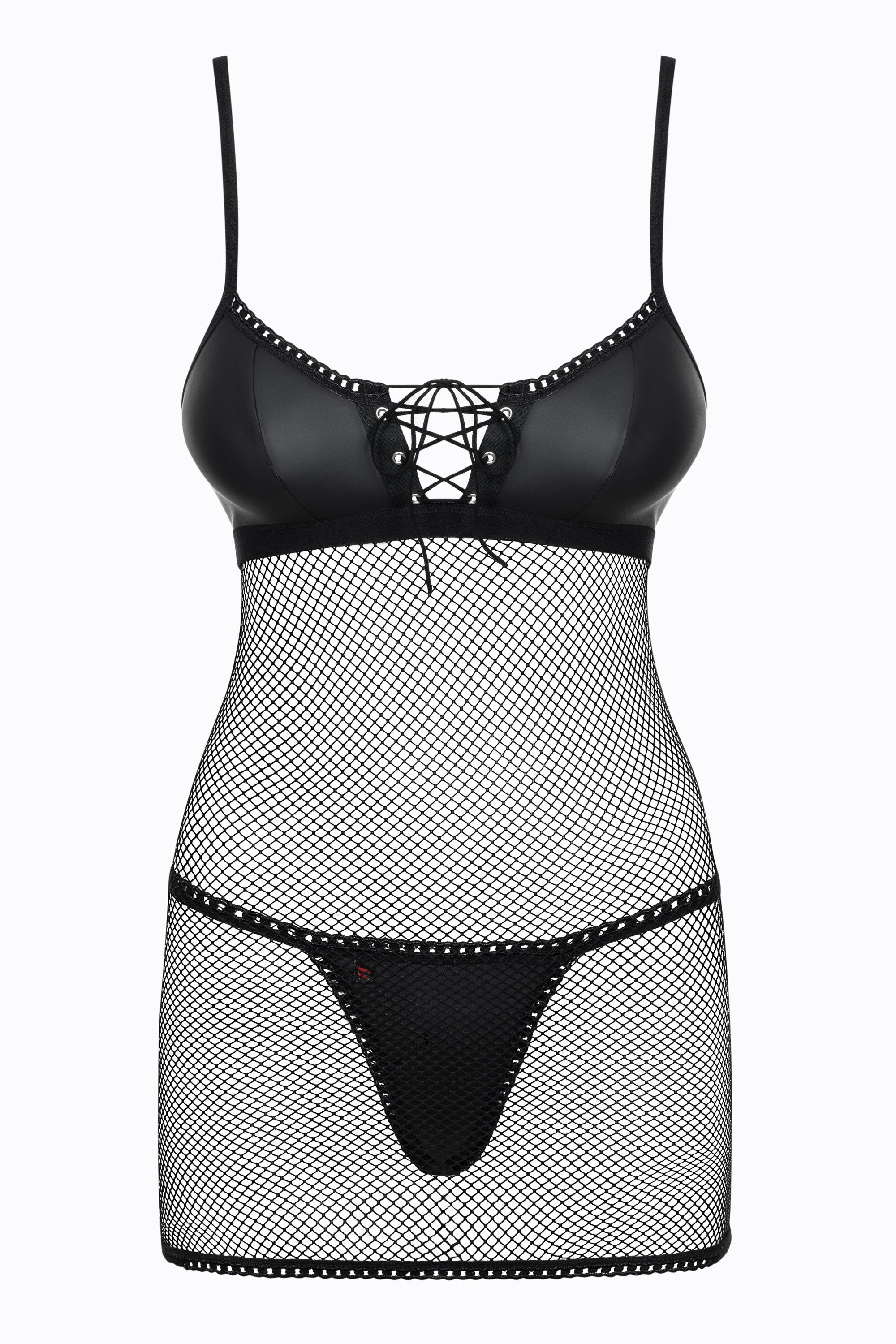 Прозрачная сорочка из сетки Redella