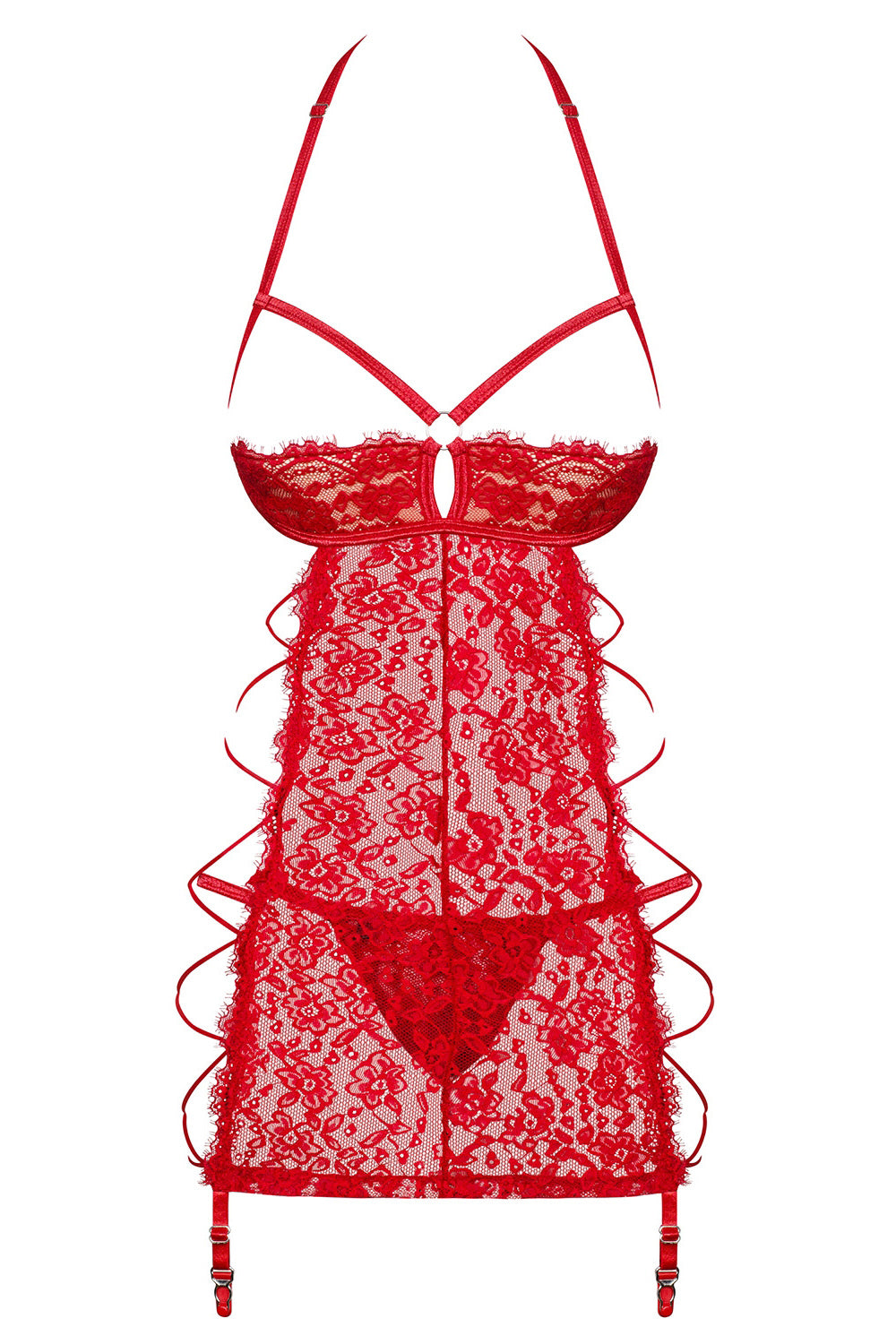 Эротическая сорочка с имитцией шнуровки Rediosa