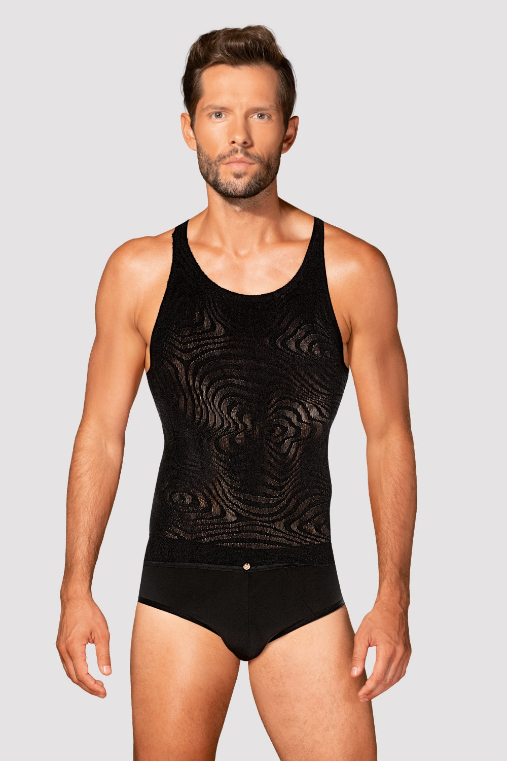 Мужская эротическая майка T103 black