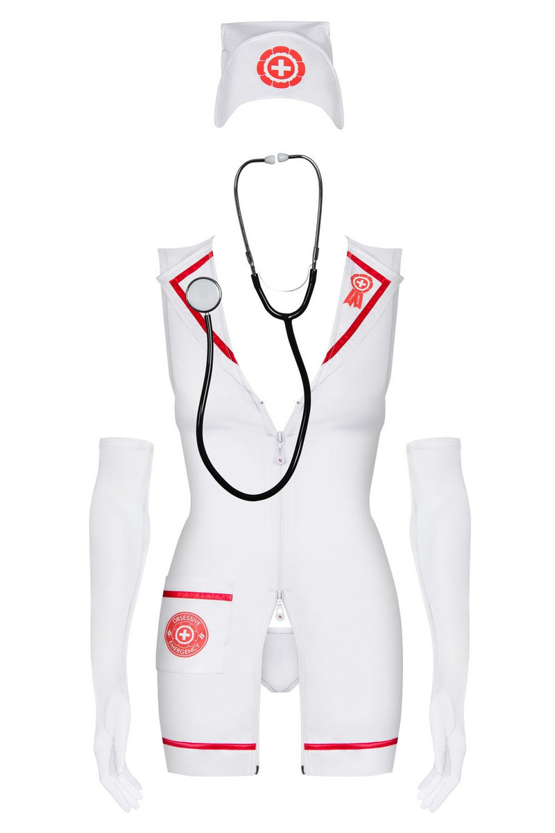 Эротический костюм медсестры Emergency (+ стетоскоп)