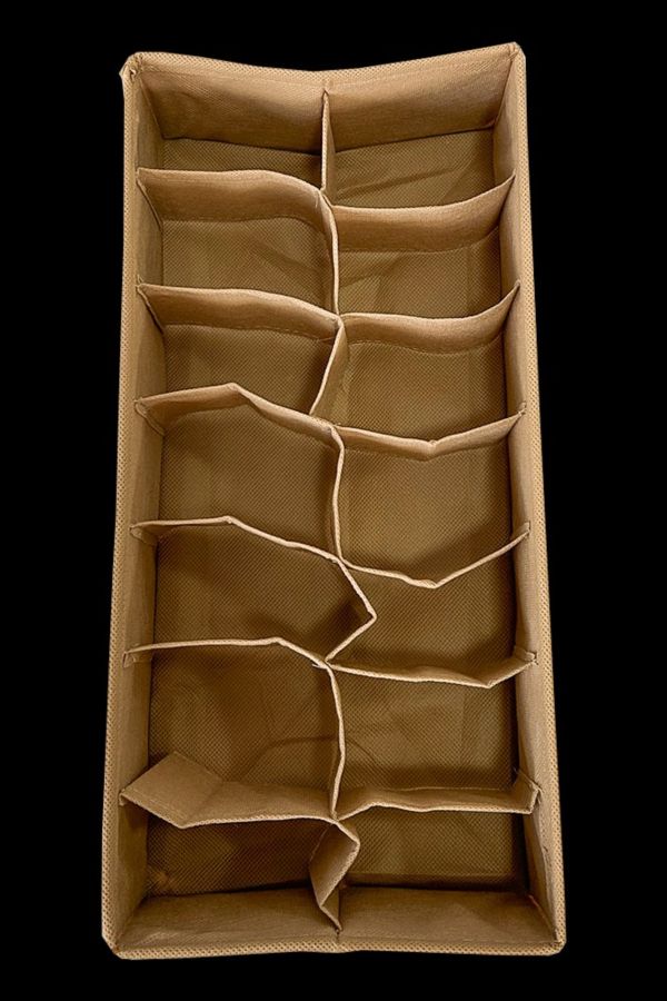 Коробка с квадратными ячейками (14 яч.) beige