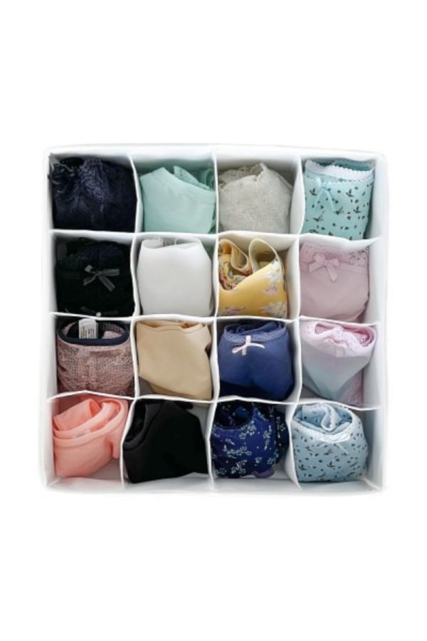 Органайзер для хранения белья (16 яч.) white