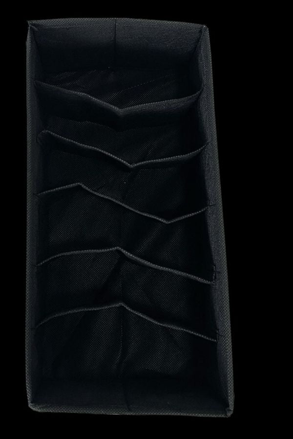 Коробочка для хранения носков и чулок (6 яч.) black