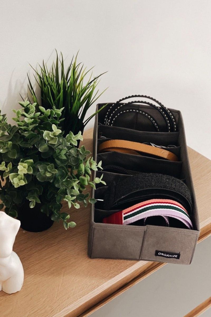 Коробка для хранения носков и чулок (7 яч.) gray