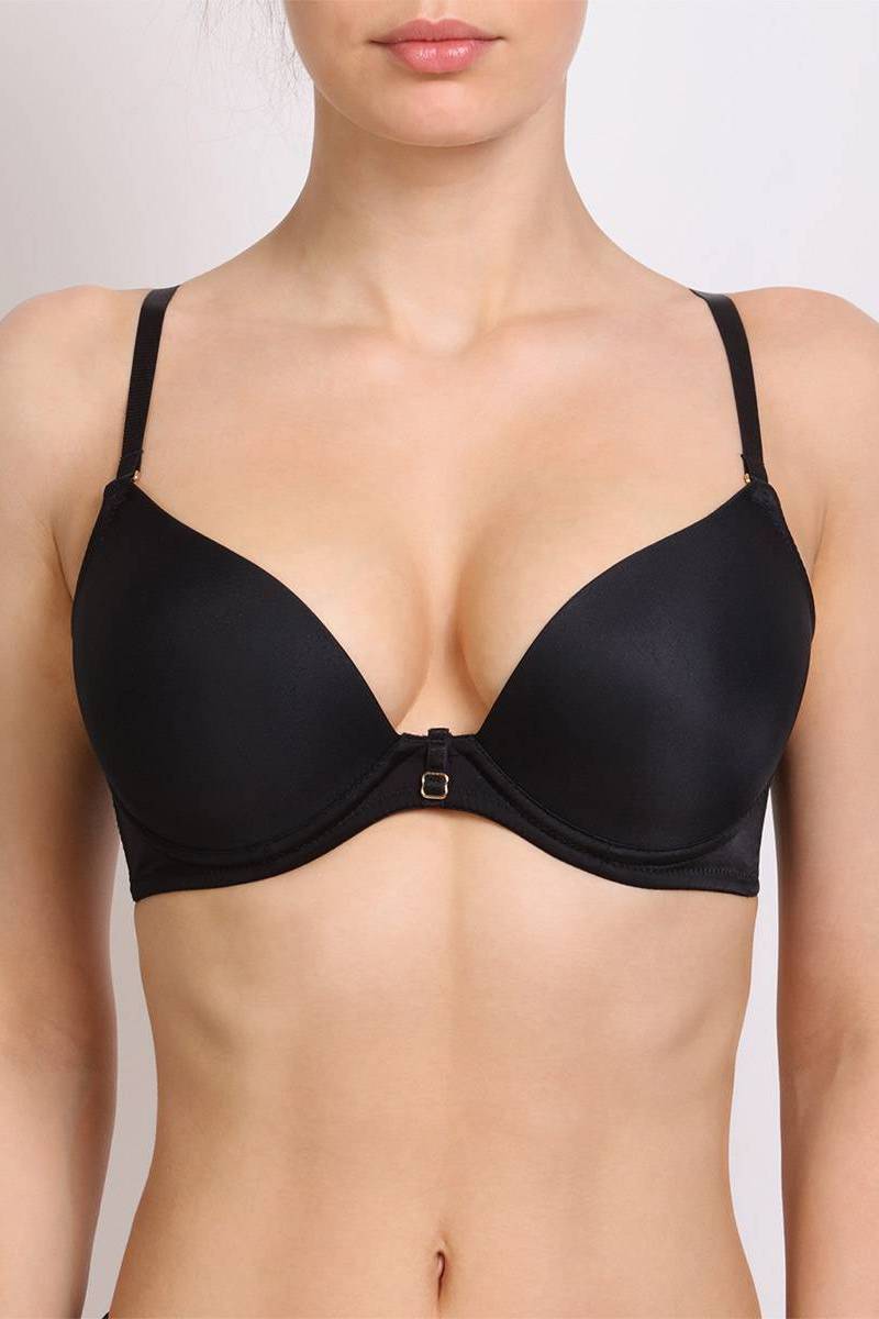 Гладкий бюстгальтер push-up 150-000 black