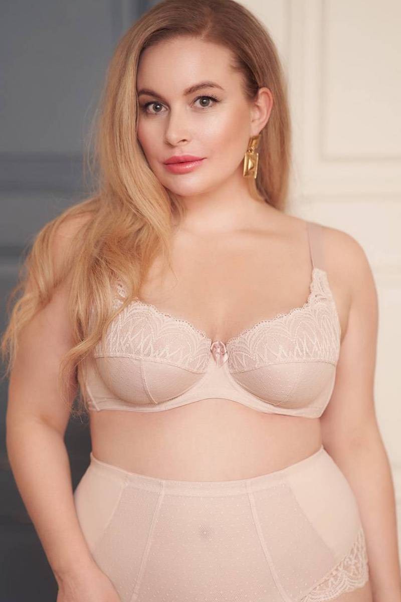 Мягкий бюстгальтер с кружевом 194-187 peony
