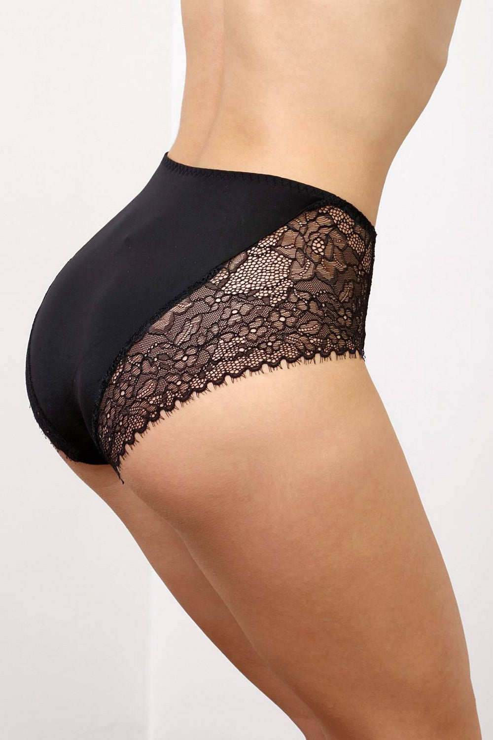 Кружевные трусики бразилиана 294-446 black