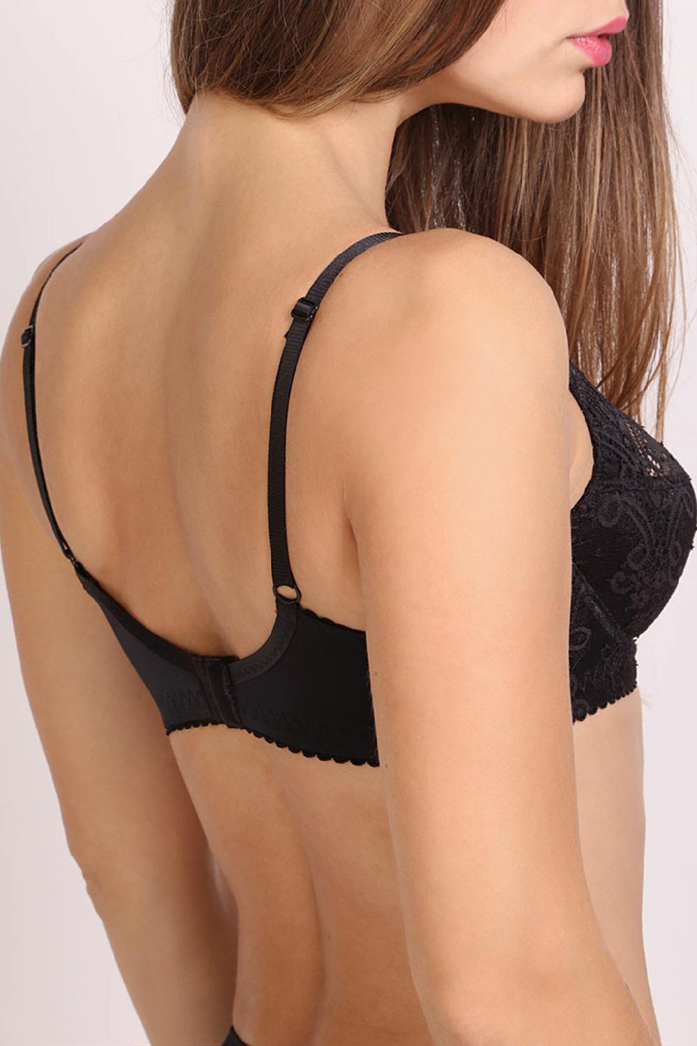 Мягкий бюстгальтер из кружева 537-345 black