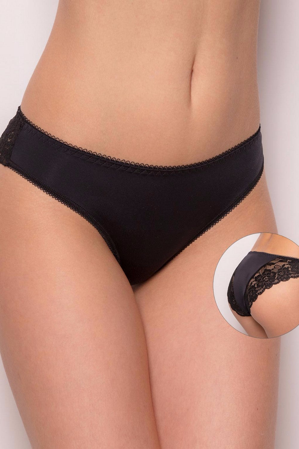 Трусики слип с кружевом 604-894