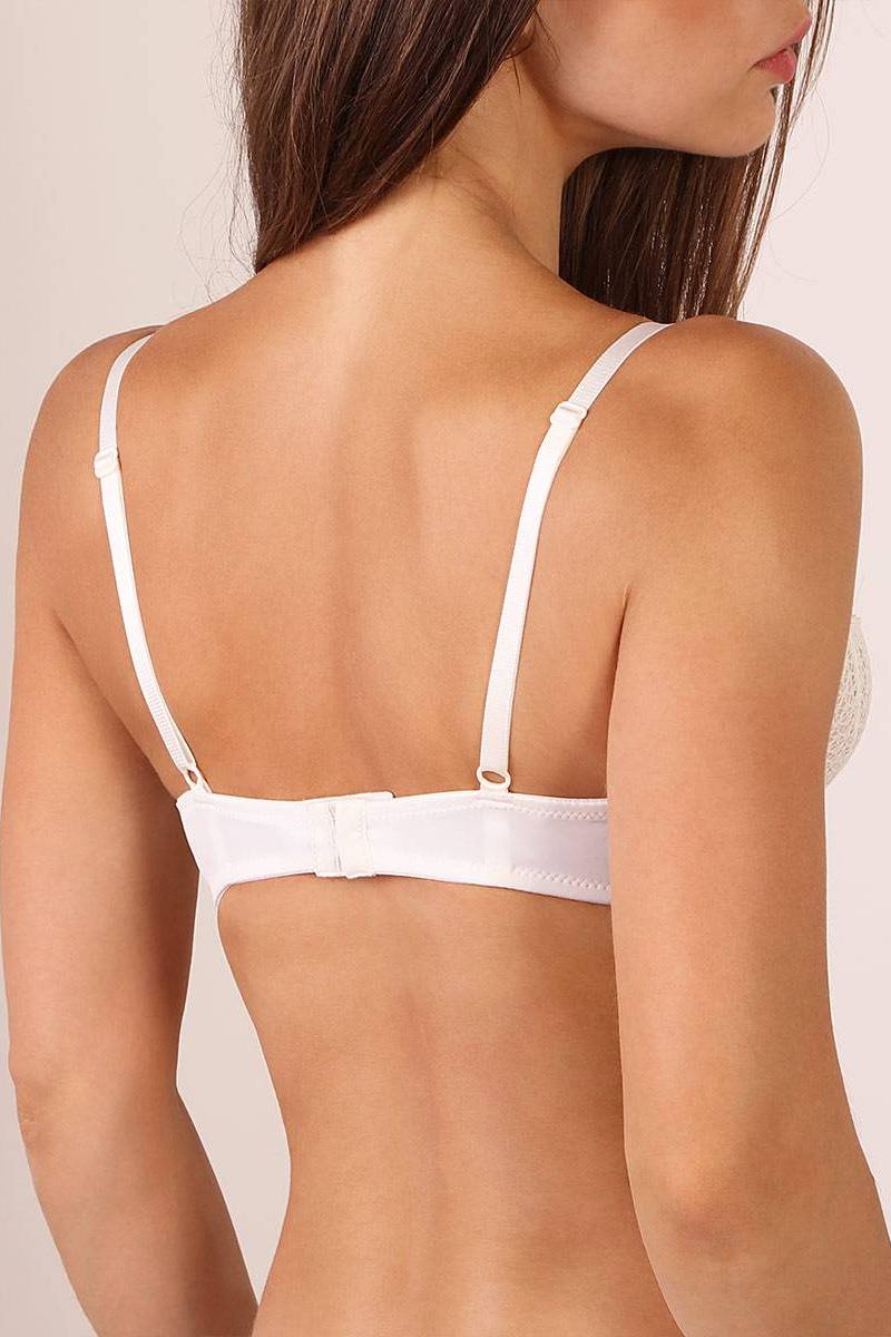 Мягкий бюстгальтер балконет с кружевом 196-338